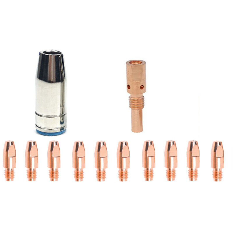 12PK Contact Tip Nozzle Holder Parts Kit For Airco Dip Pak 200 Dip-Pak 250 Torch