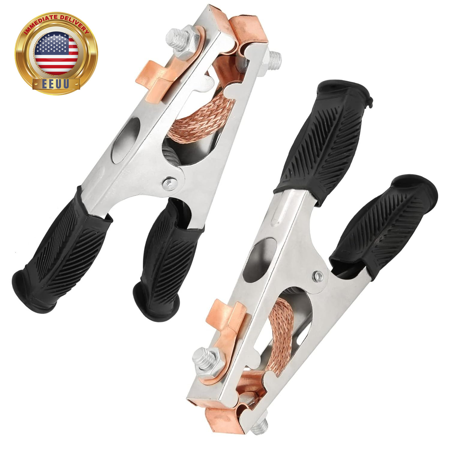 500A Ground Clamp, Electroplated Ground Clamp Copper Welding Earth Clip Perfect
