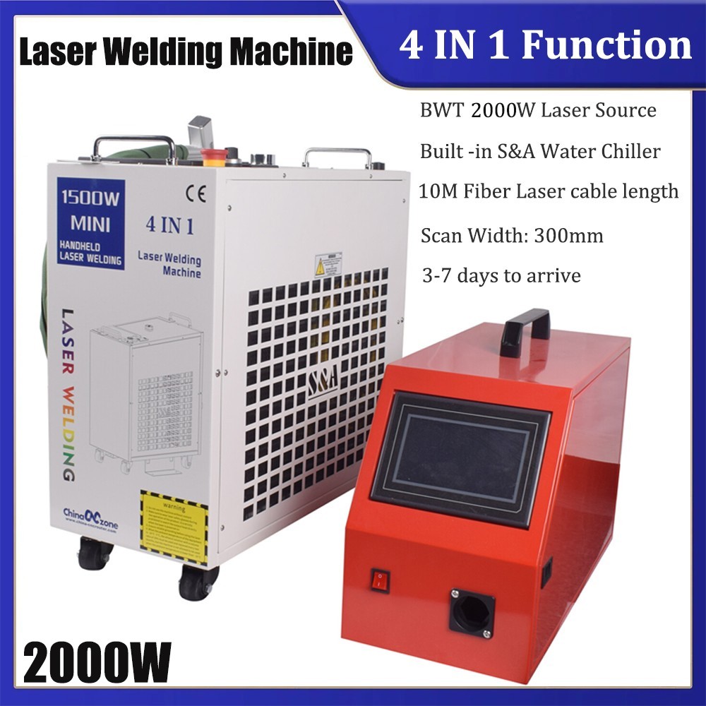 2000W BWT 4 IN 1 Laser Welder Laser Welding Cutting Cleaning Machine Handheld