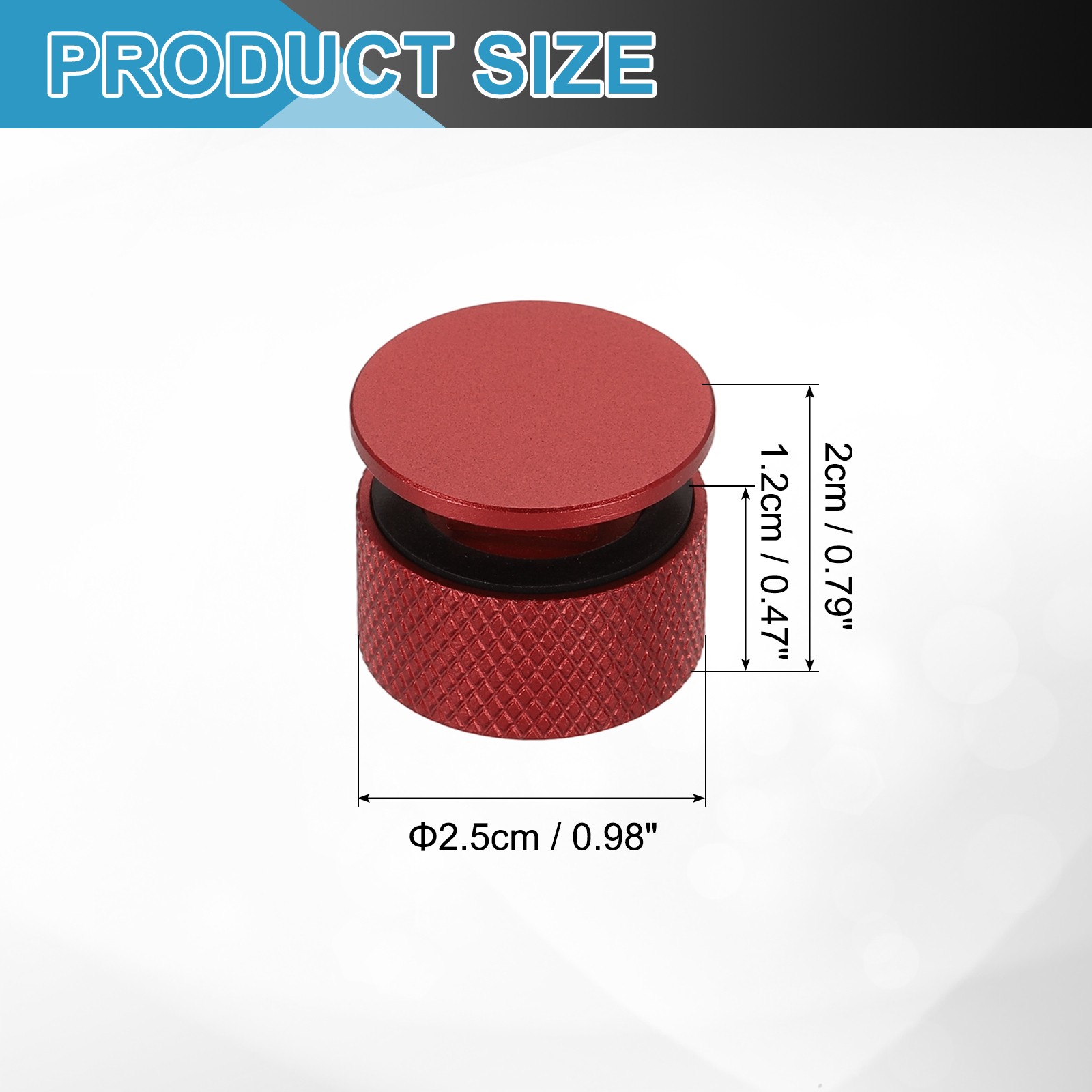 Welding Hood Helmet Fasteners, Inside Anti-Slip Rubber Pad with Hole, Red