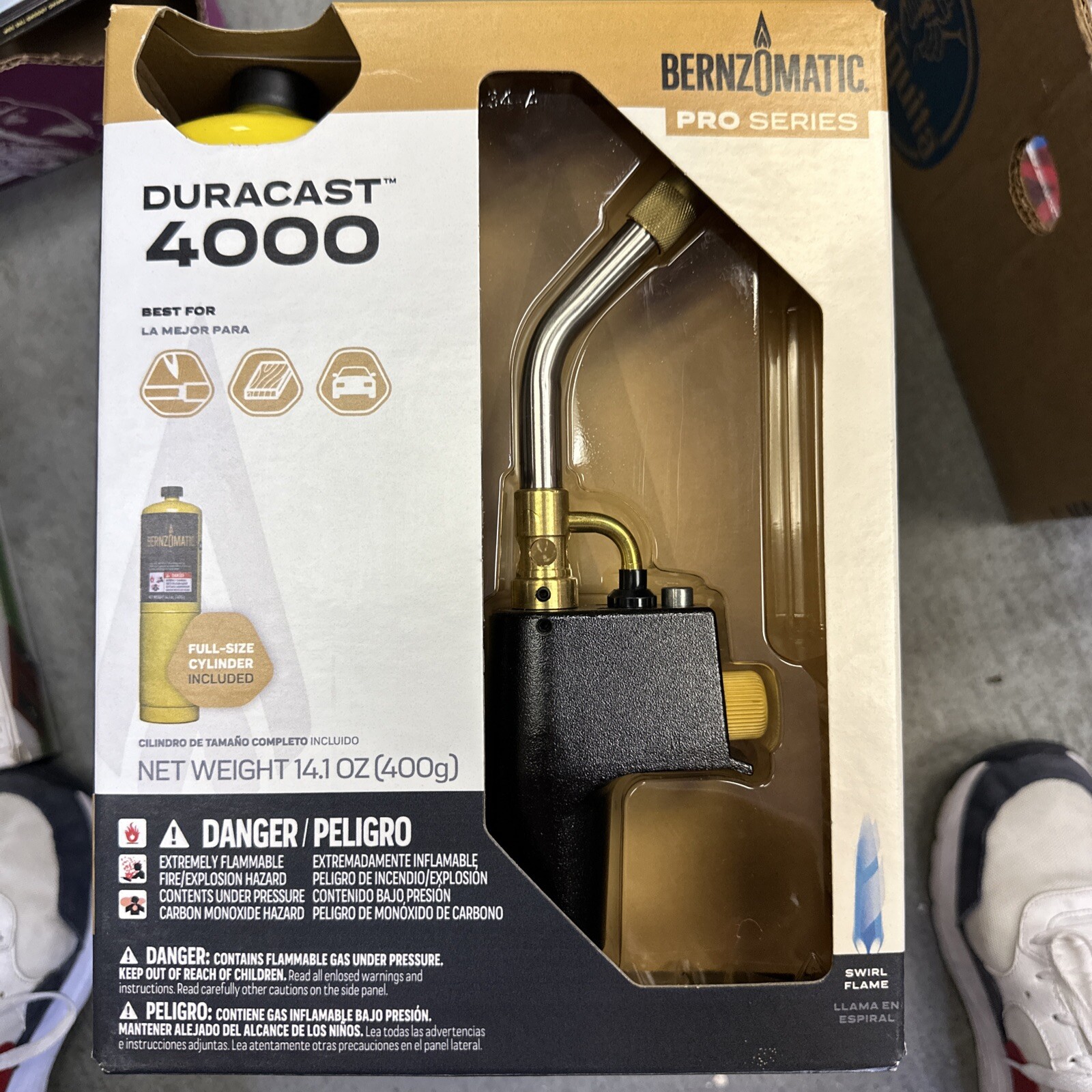 Bernzomatic DURACAST 4000 gas Pro Torch Kit TS4000ZKC