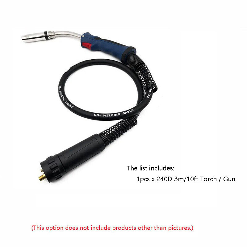 1pcs 3m/5m 240D Air Cooled Mig Welding Torch Gun For Binzel Type