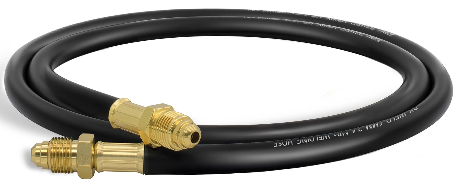 RX WELD Inert Gas Welding Hose – Argon Flow (Black, 5FT) 5FT, Black