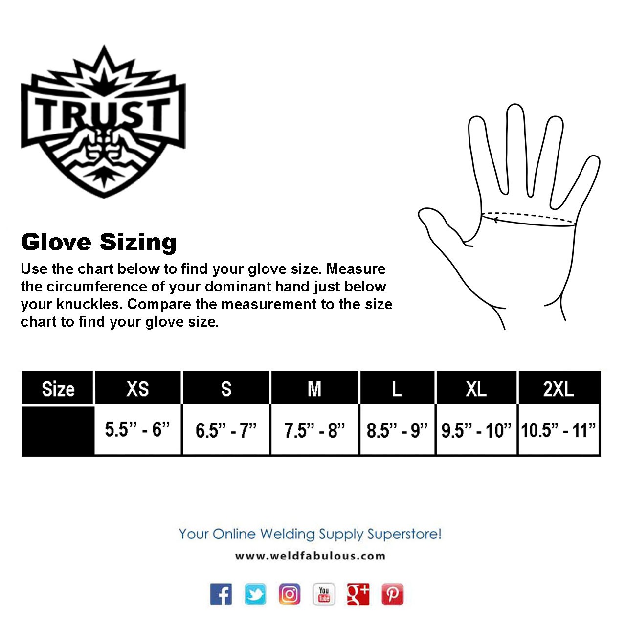 Trust Protection 3505XL Goatskin 100 Gr Thinsulate Lined Winter, Mechanics Glove