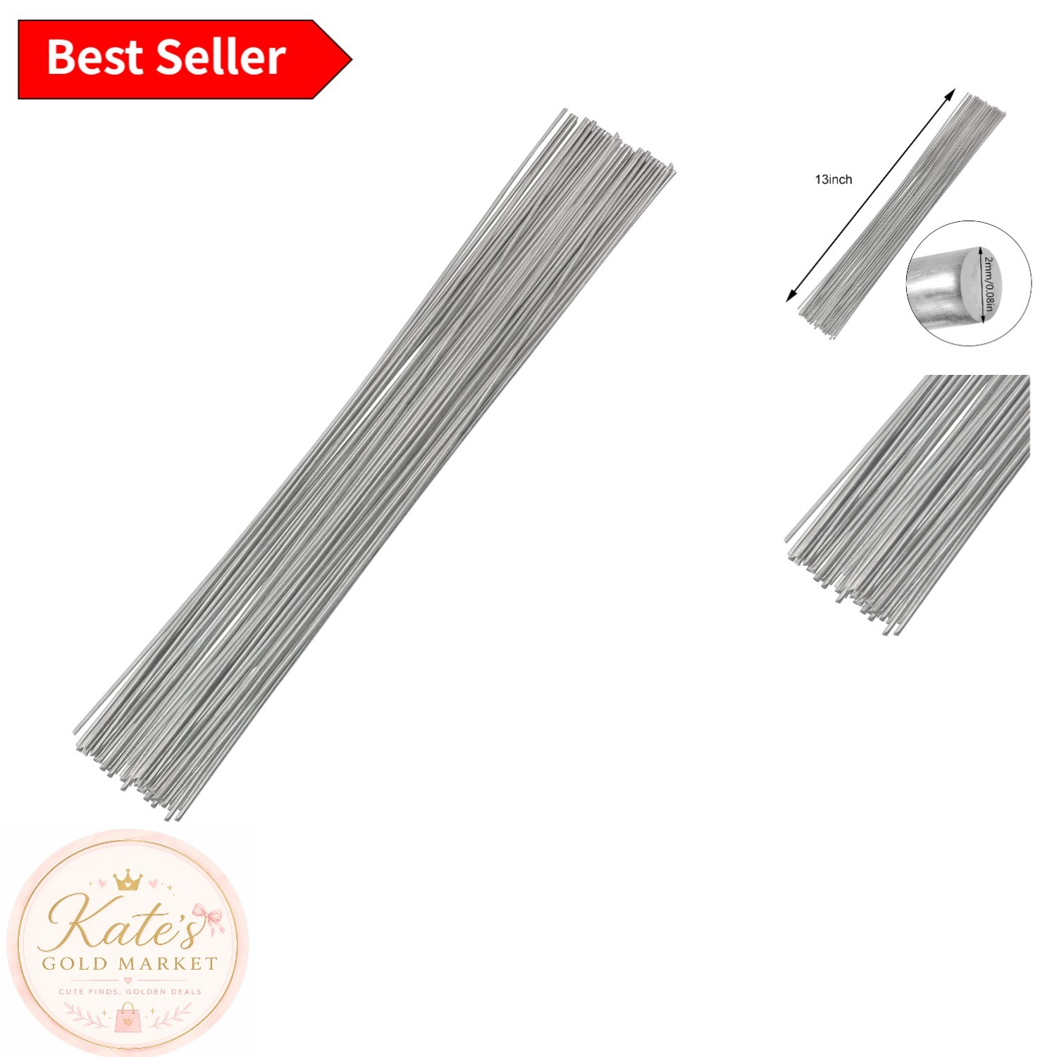 Copper Aluminum Welding Rods – 20PCS, 0.08x13in, Ideal for Multi-Metal Repairs