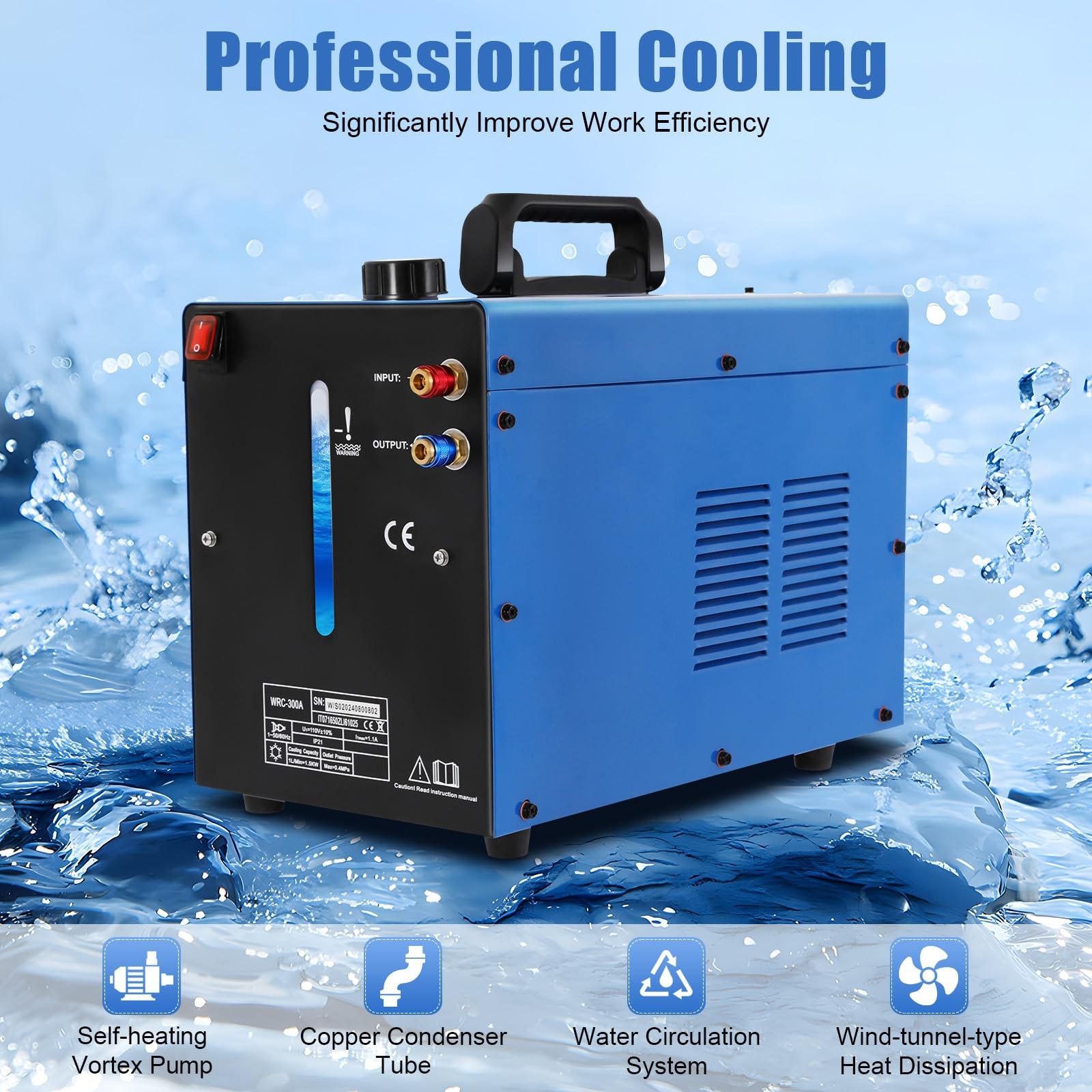 110V 60HZ TIG Stick Welder 370W 10L Water Cooling Tank Torch US Stock
