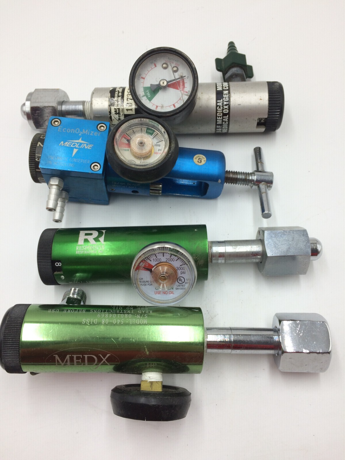 4 Oxygen Gas O2 Regulator Gauge Medline,Made in USA