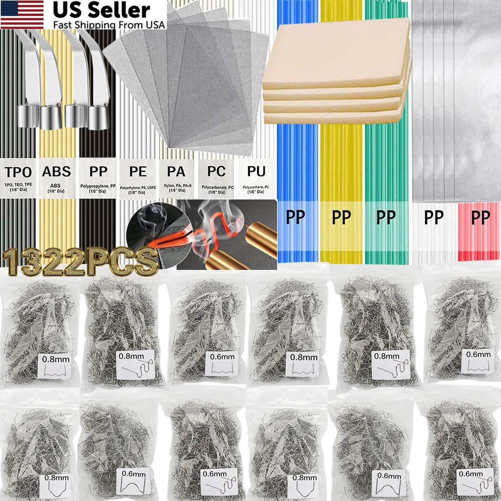 Wrdlosy 1322PCS Plastic Welding Kit – 106PCS 22.9 cm x 0.95 (20 gauge)