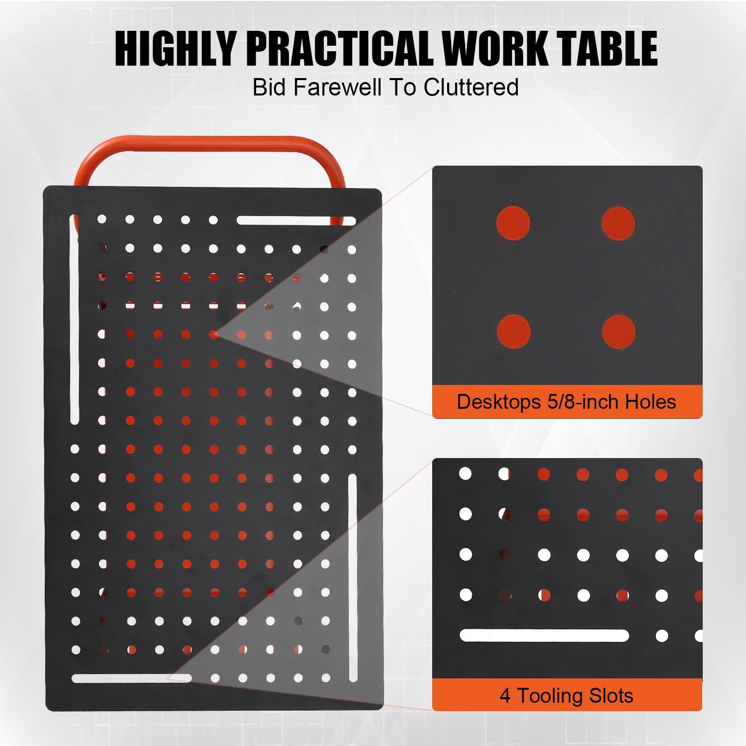 36 x 24 Inch Welding Table 600LBS Welding Table with Multiple Fixture Holes