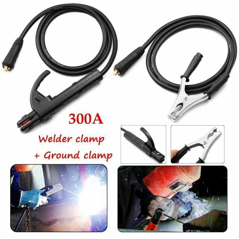 300A Ground Earth Clamp Stick Welder Cable For MMA ARC Welding Inverter Machine