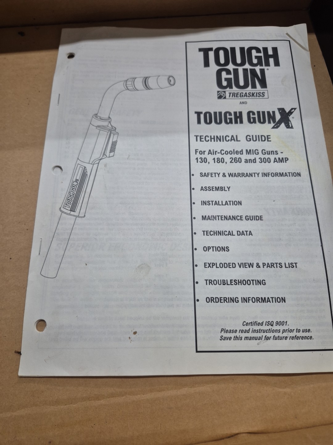 Tregaskiss Tough Gun X 12′ Corded 200AMP Model # XS1812. For Mig Guns..