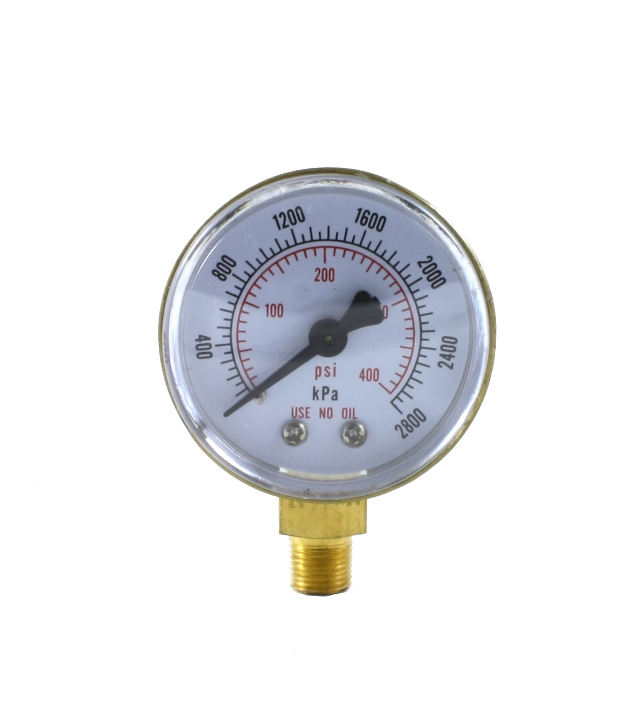 High Pressure Gauge for Acetylene Regulator 0-400 psi 2 inches – 1/8″ NPT Thread