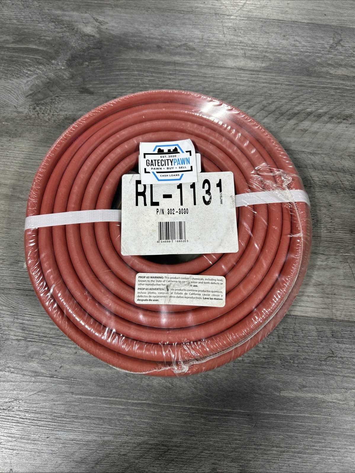 Fastenal Type RL-1131 Oxygen Acetylene Welding Hose 302-3030 1/4″ 25Ft Length