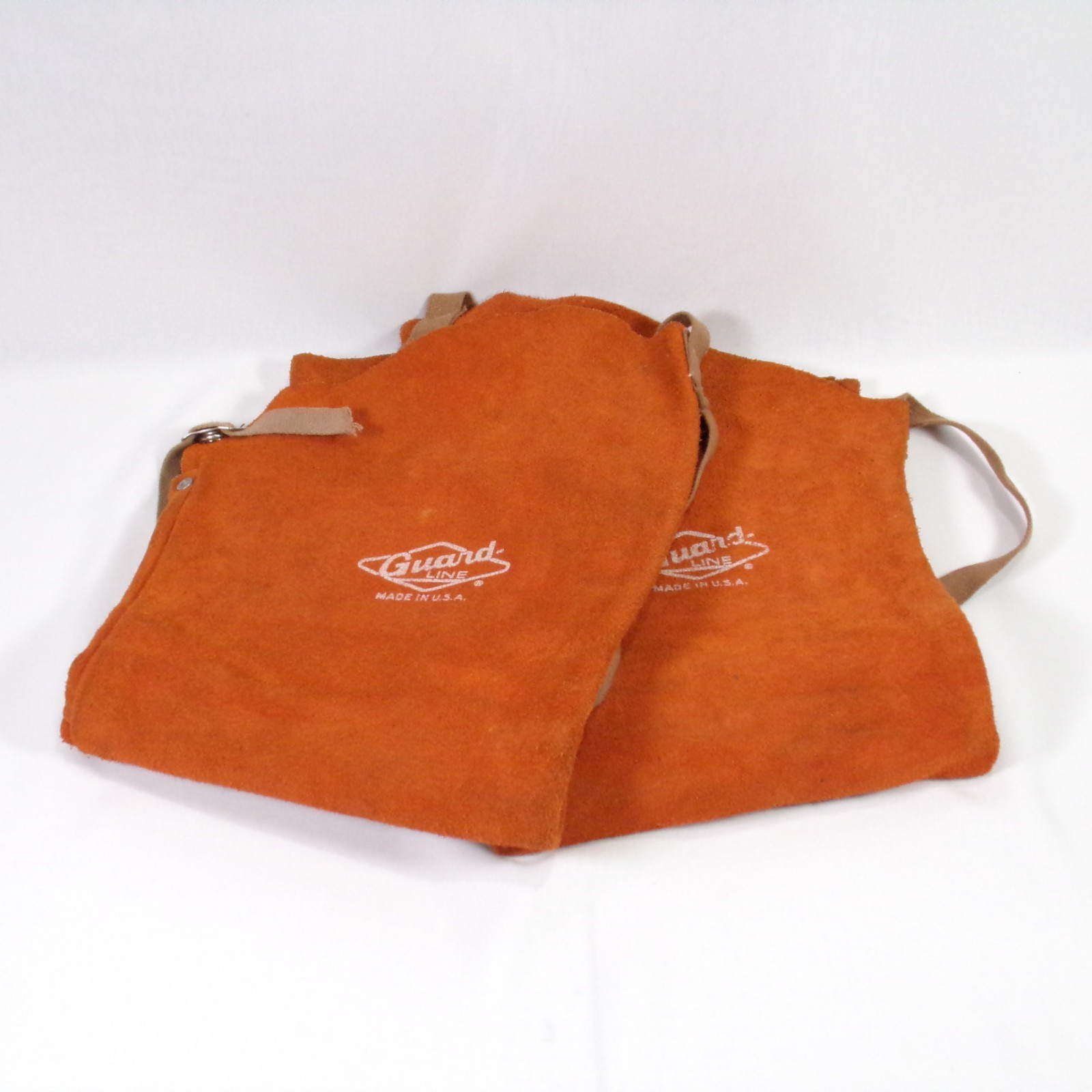 Guard Line 23-inch Orange Welding Sleeves with Shoulder Straps