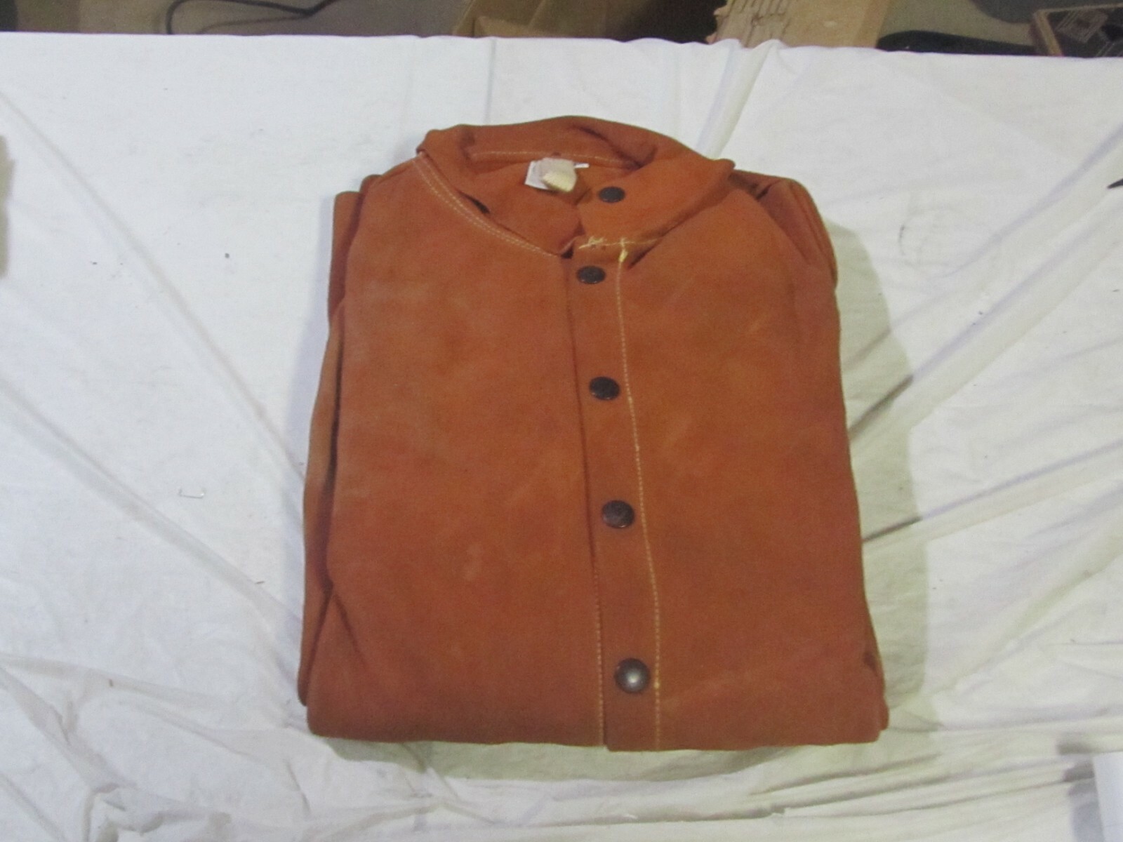 NEW Magid LARGE Weld Pro Flame Resistant 30″ Heavy Leather Welding Jacket