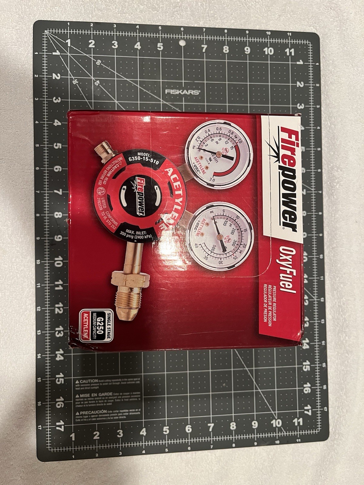 Victor Firepower G250-15-510 Acetylene Regulator 0781-9827