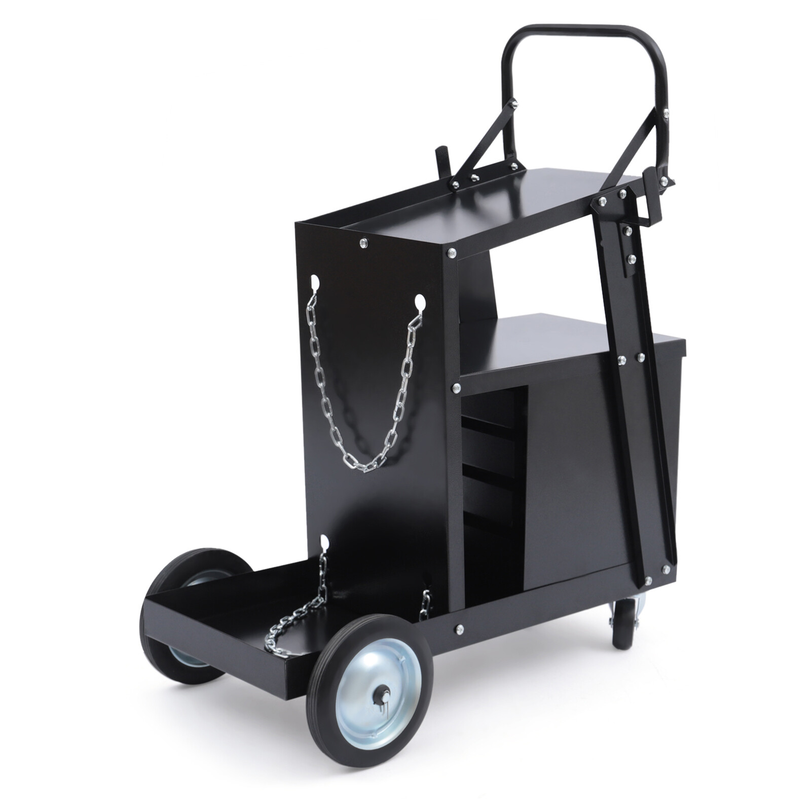 Welding Cart with 4 Drawers for MIG TIG Welder and Plasma Cutter 360° Rolling