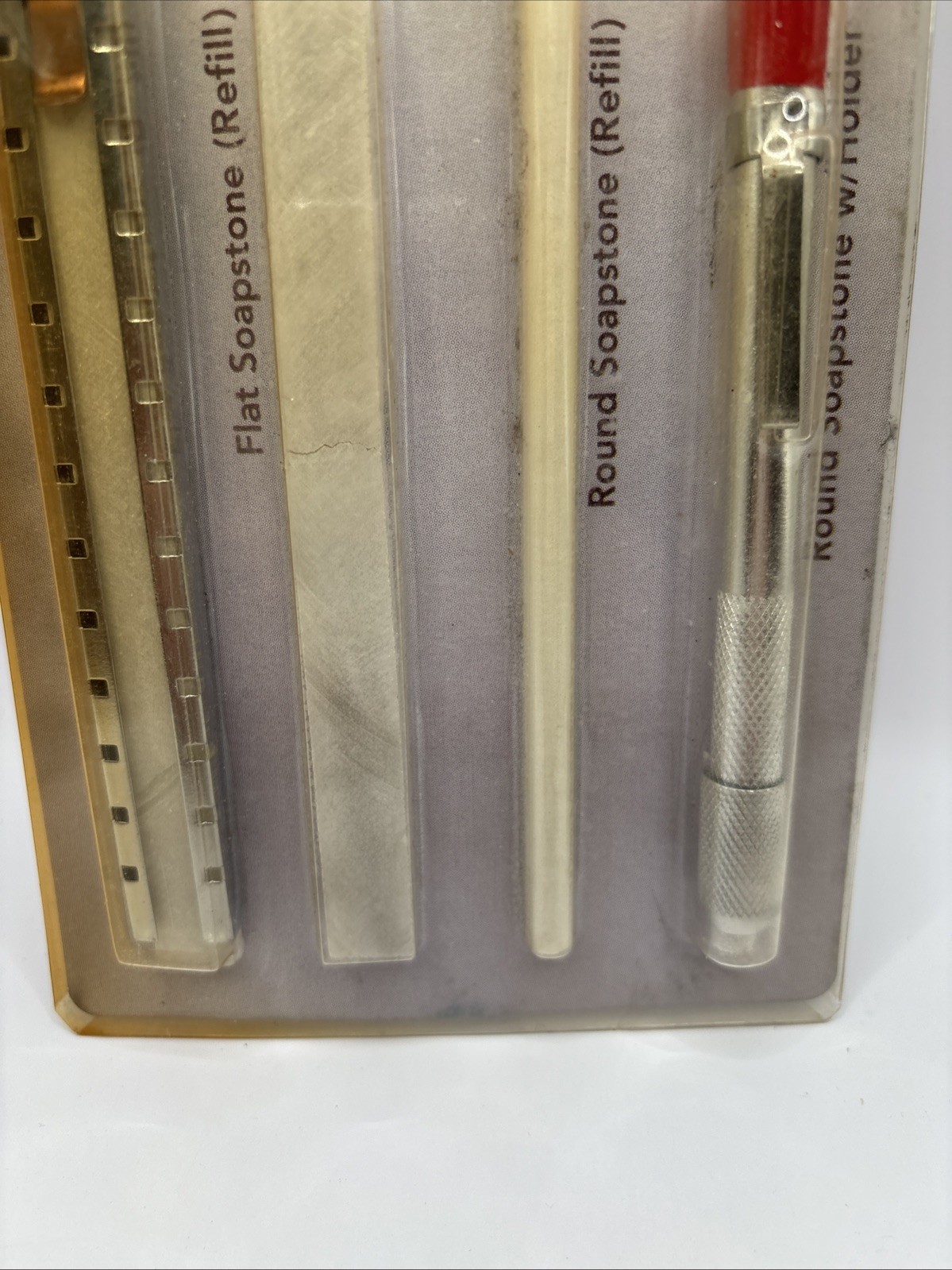4 Pc Soapstone Marker Set with Holder