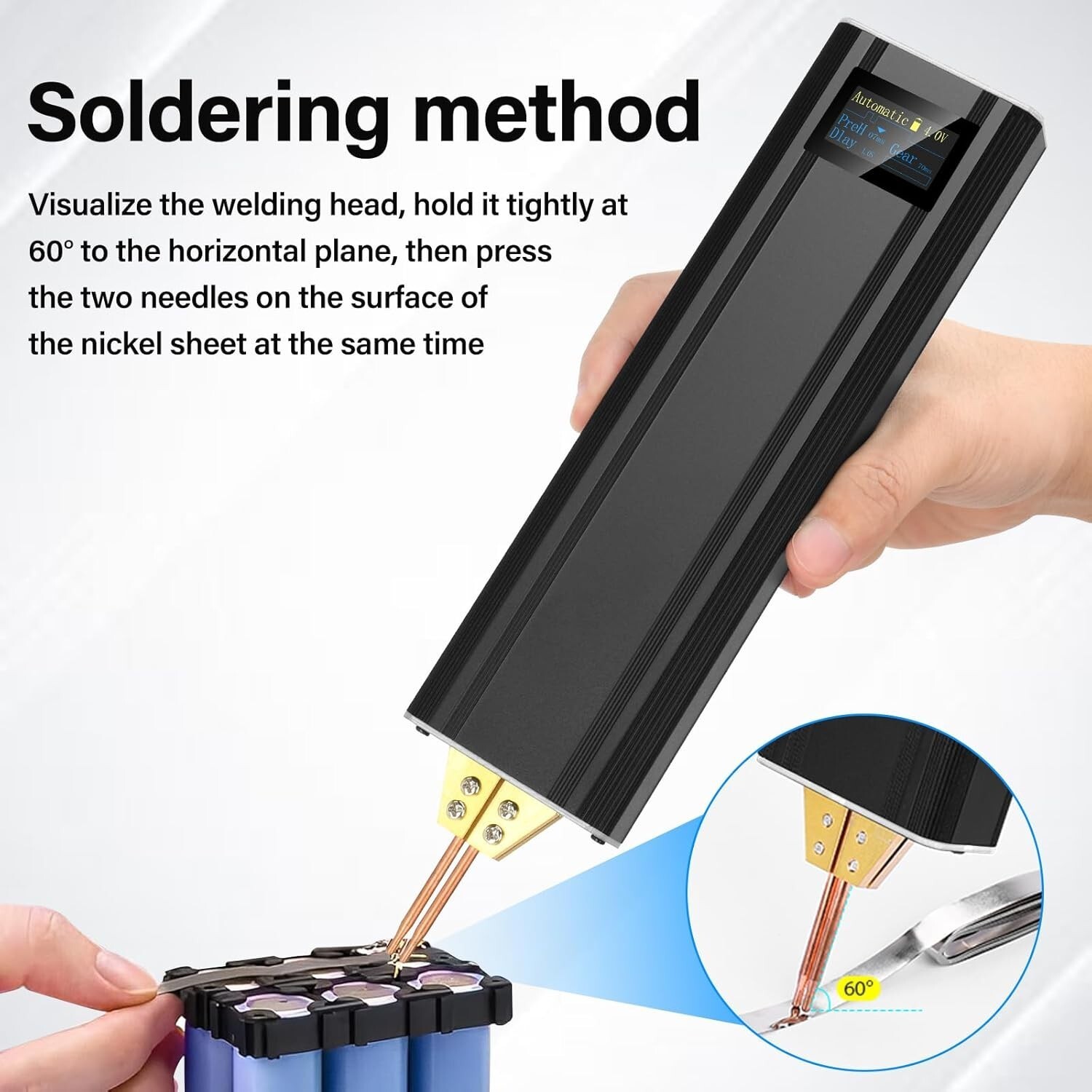 Handheld LED Spot Welder Machine Portable 18650 26650 Battery Welding Machine