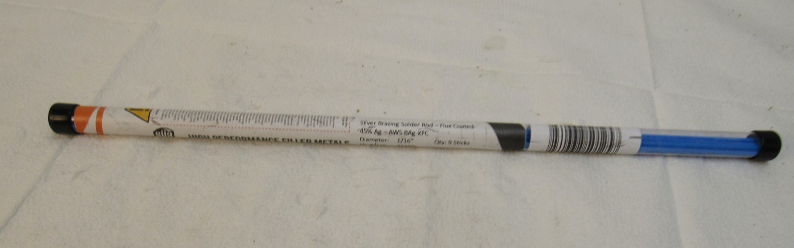 SUA Silver Brazing Solder Rod-Flux Coated 45% AG -AWS BAg-XFC 1/16″ Dia 9 Sticks