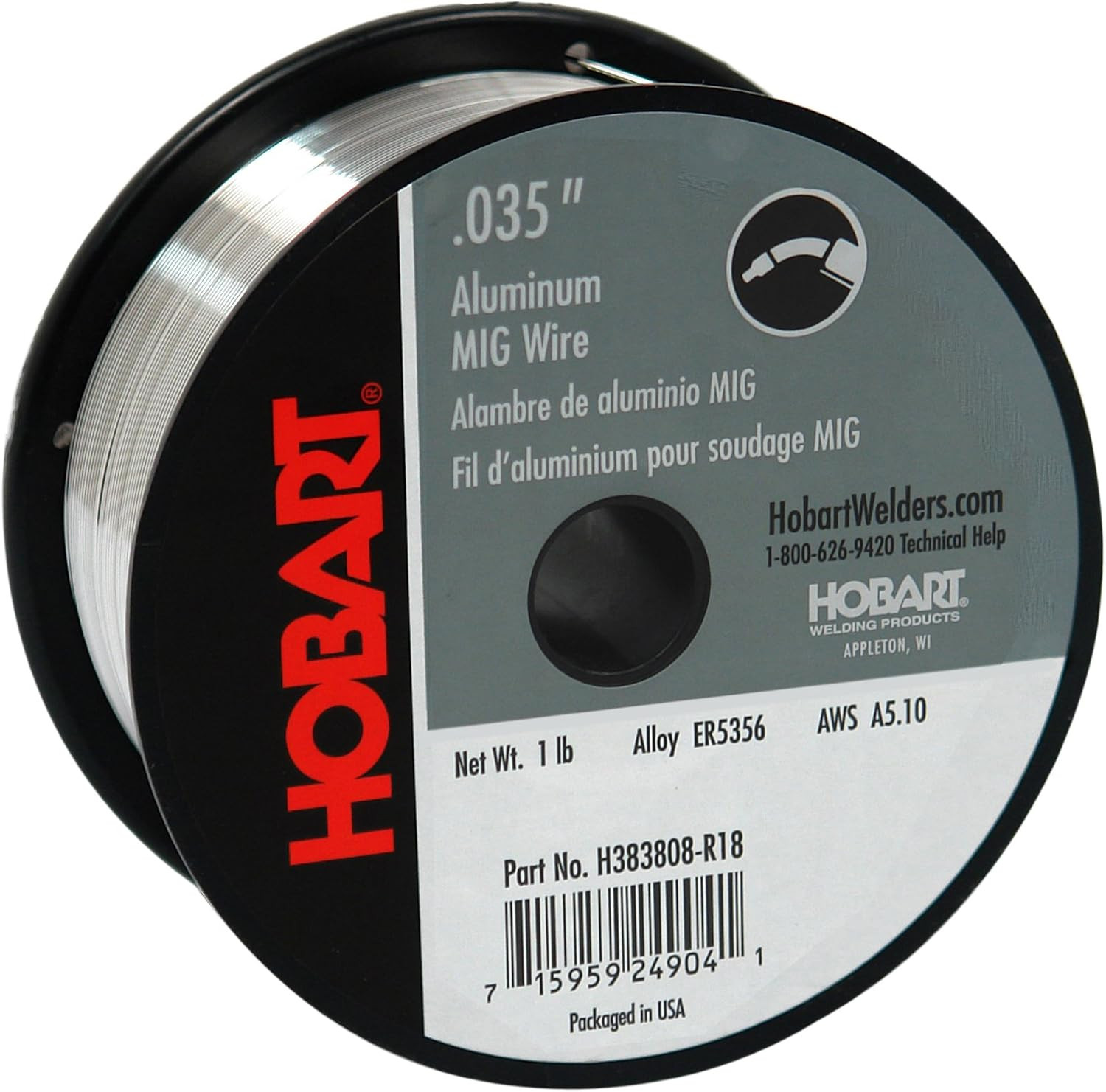 ER5356 Aluminum MIG Welding Wire 0.035 In, 1 Lb Spool | ER5356 Aluminum MIG Wire