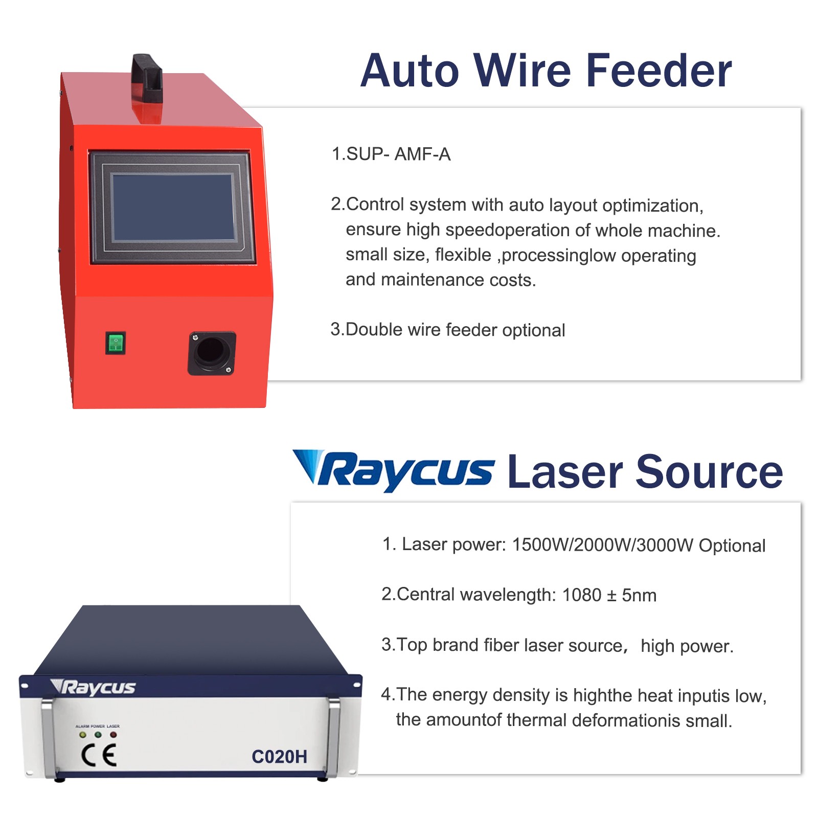 Raycus 3000W Metal Laser Welding Cutting Cleaning Machine S&A Chiller SUP23T US