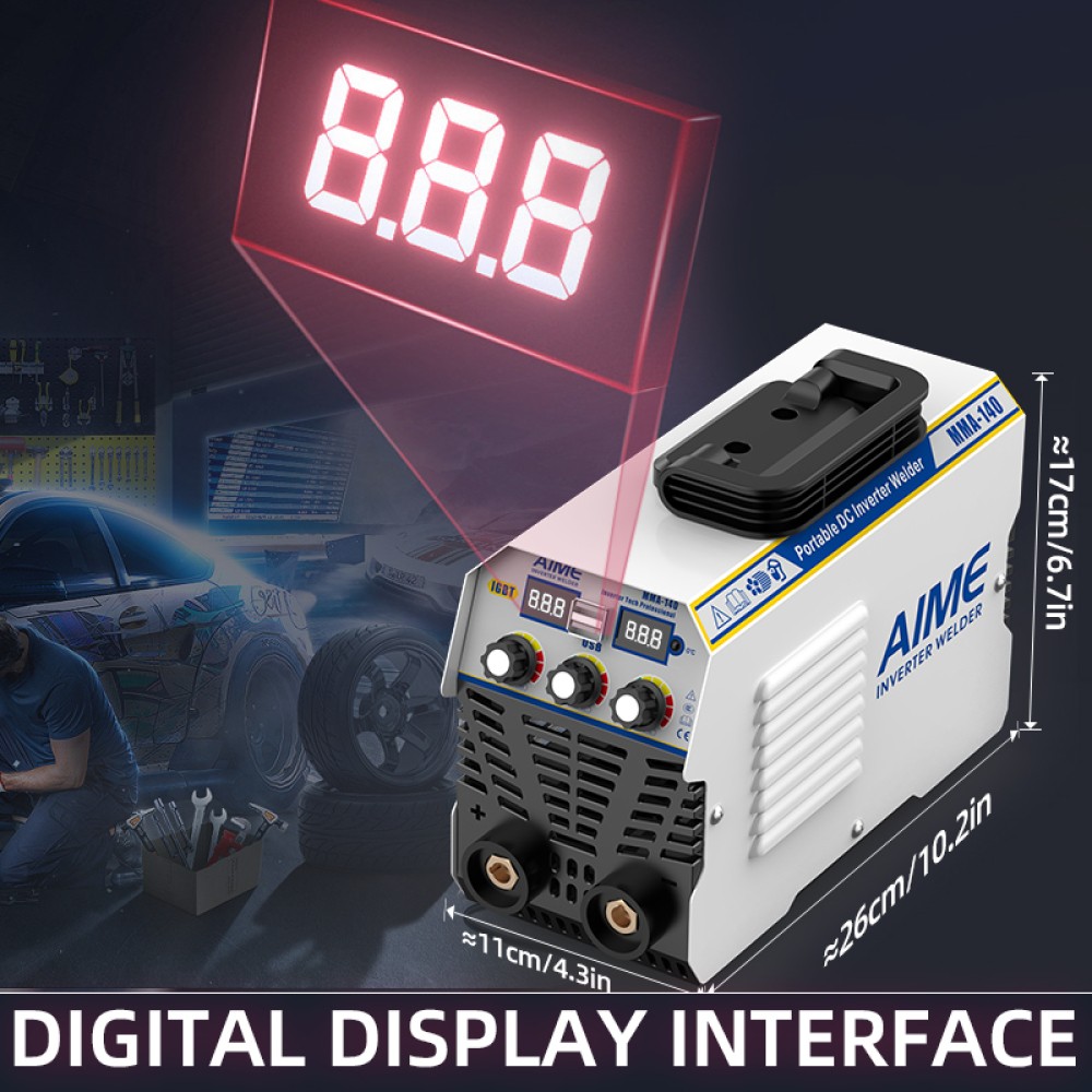 110V IGBT MMA ARC Portable Stick Welder Digital Display Welding Machine