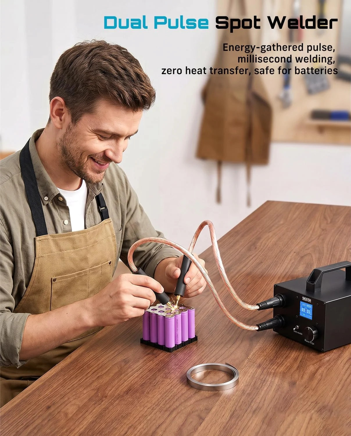 10KW Capacitive Battery Spot Welder: 12V Power Supply Available, Spot Welding Ma