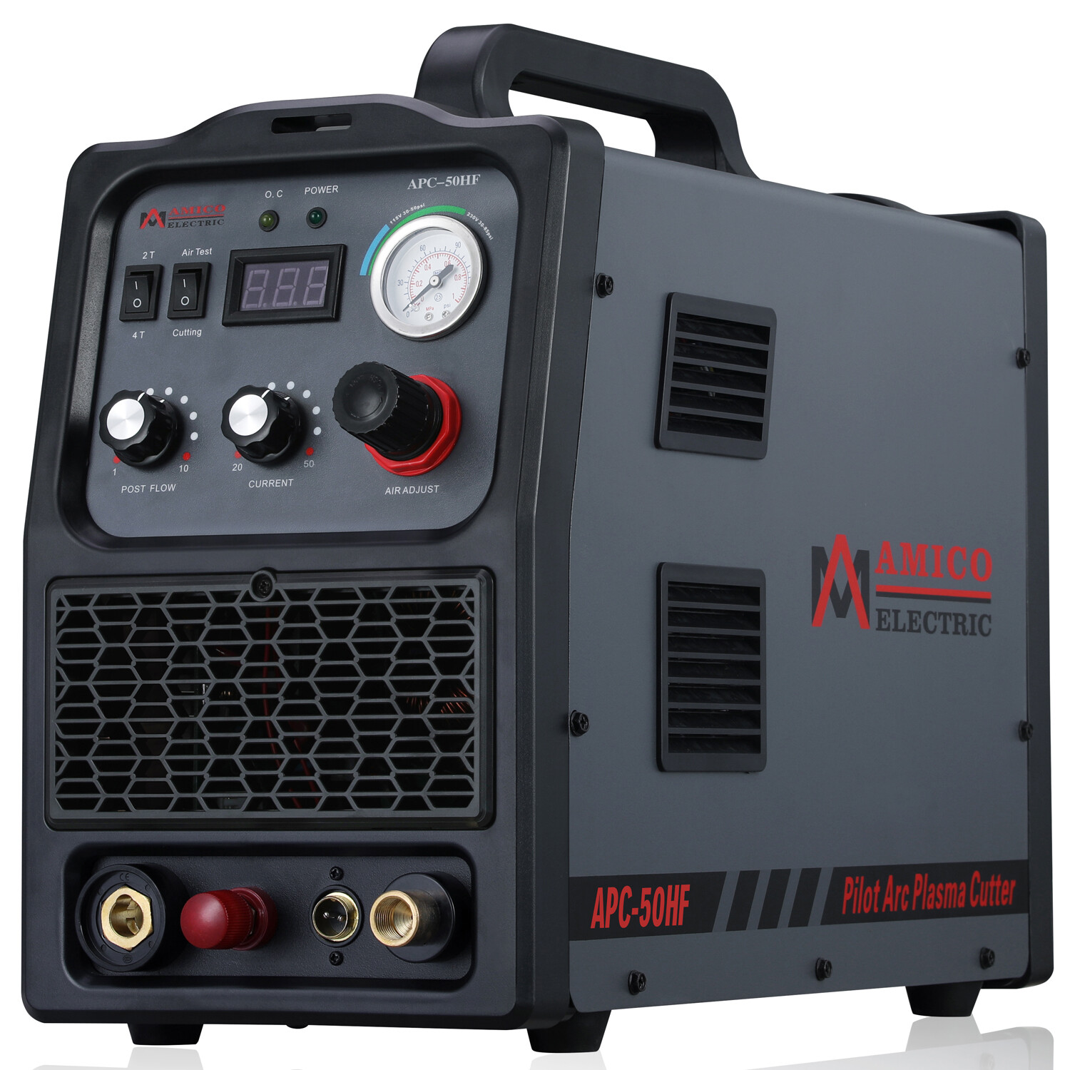 Amico APC-50HF, 50A Non-touch Pilot Arc Plasma Cutter, 80% Duty Cycle, 100-250V