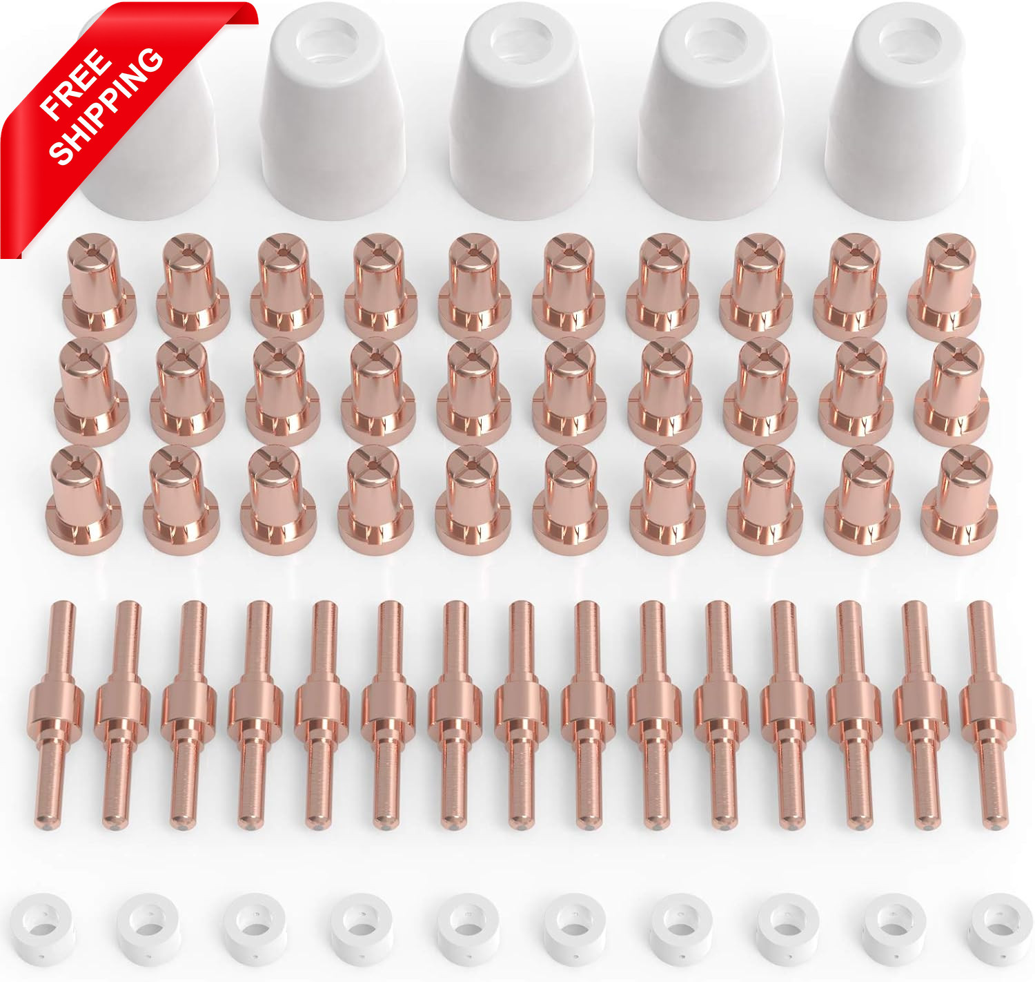 60PCS PT31 Plasma Cutting Consumables Fit CUT-45 CUT-50 MCT-520 Machines, High-Q