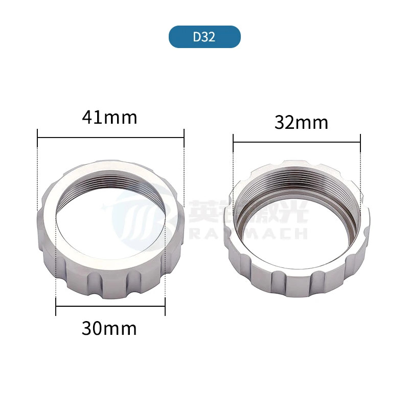 Laser Lock Ring Capacitor Ceramic Ring Nut For Raytools WSX Laser Cut Machine