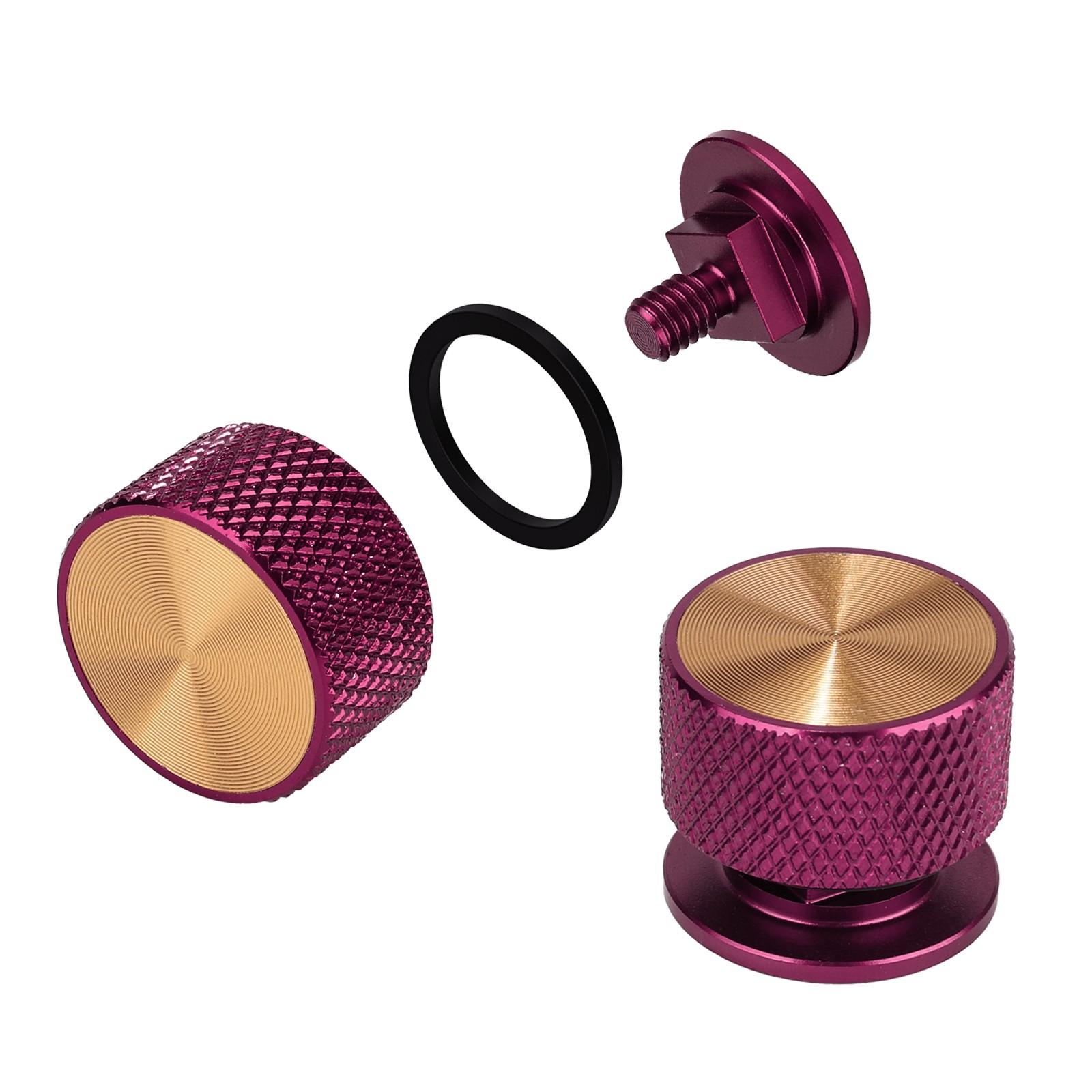 Two-Color Aluminum Pipeliner Welding Helmet Fasteners (Round) Headgear 1 Pair