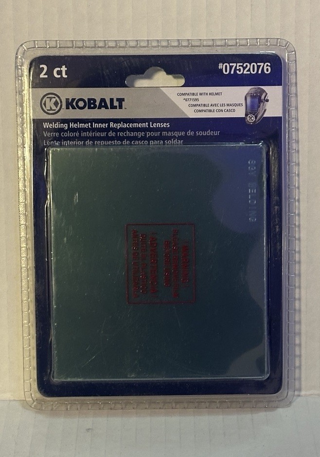 KOBALT Welding Helmet Inner Replacement Lenses, Helmet #0752076, Pack of 2