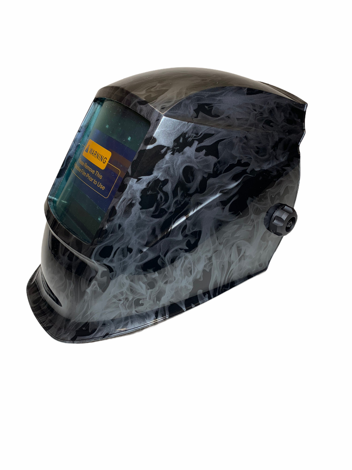 Hydro Dipped Welding Helmet AUTODARK WHAD30 Series Metallic Graphite Flames