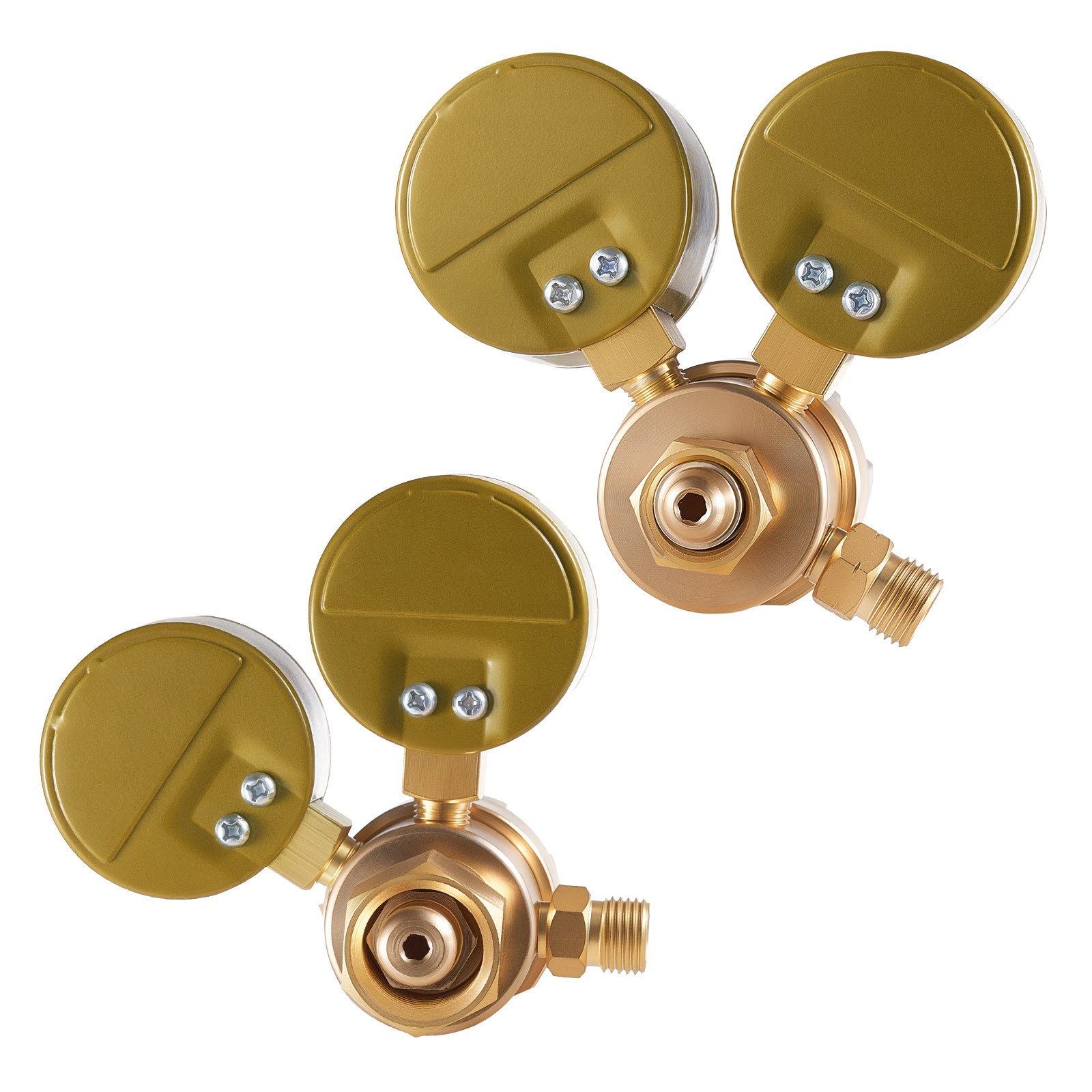 VEVOR Oxygen Acetylene Regulator Set 0-4000PSI and 0-400PSI Welding Gas Gauges