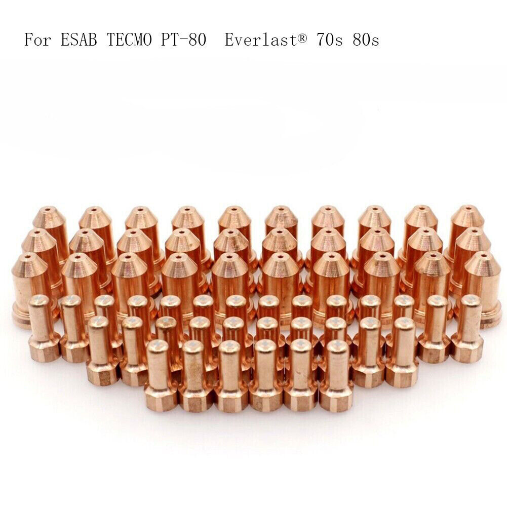 60pc 51311 Nozzle 52558 Electrode 0.9 -1.3mm fit TECMO Everlast PT80 PTM80 iPT80