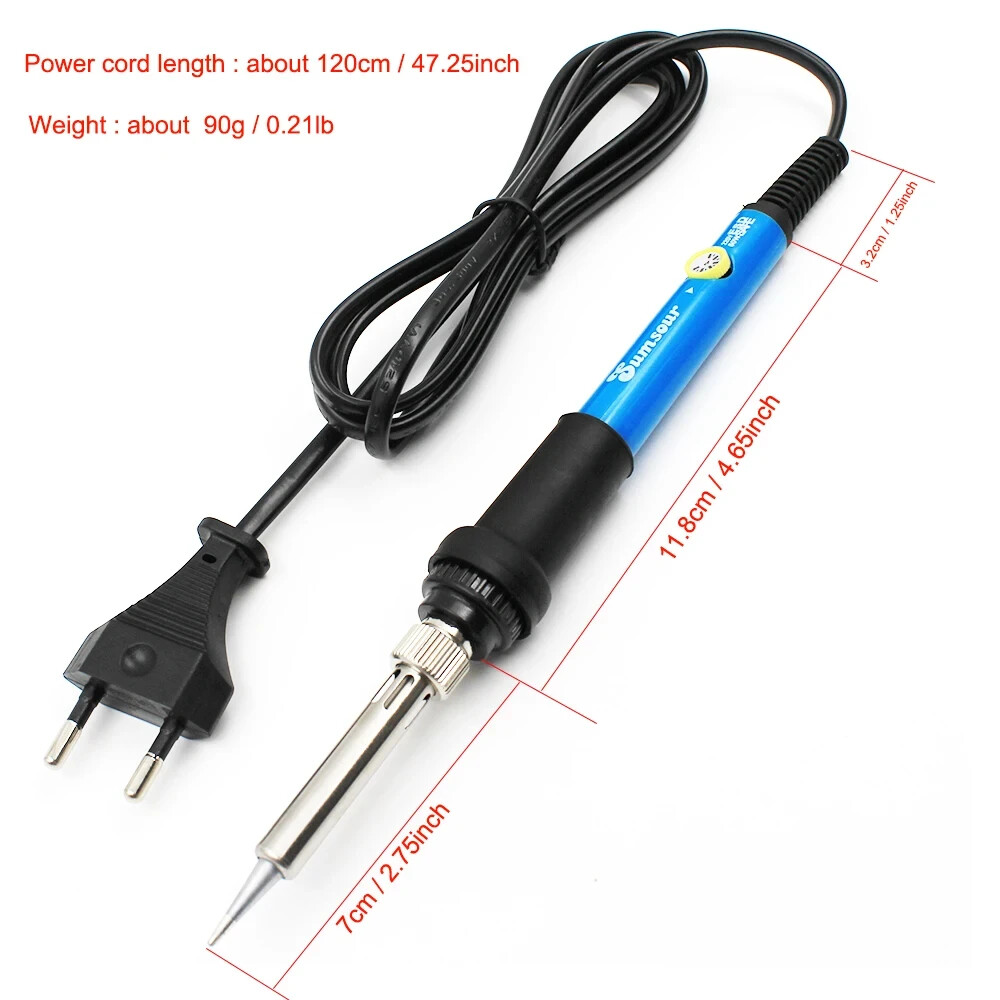 60W 6 Tips Plus Base Temperature Adjustable 200-450°C Pond Welder