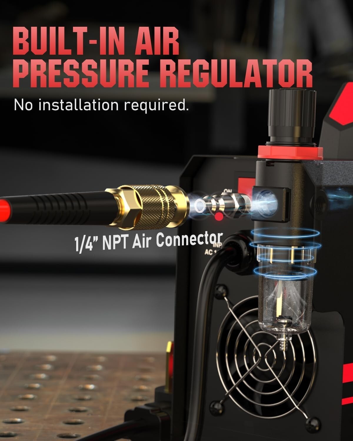 Professional YESWELDER Plasma Cutter with Air Filter, Lightweight & Efficient