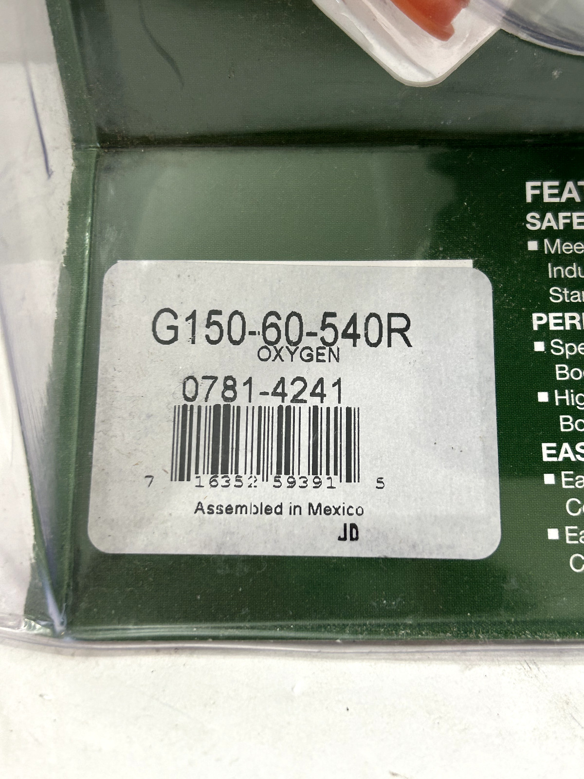Victor G150-60-540R Specialty Gas Regulator 0781-4241