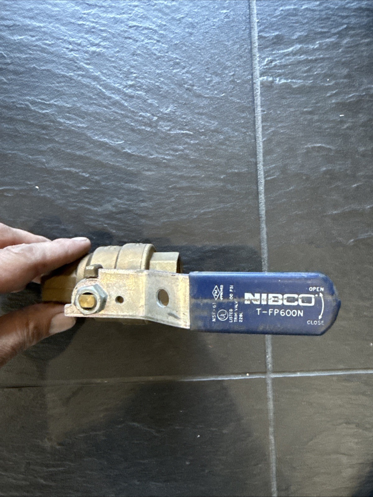 Nibco T-FP600N 1 In. NPT x NPT Forged Brass Full Port Ball Valve