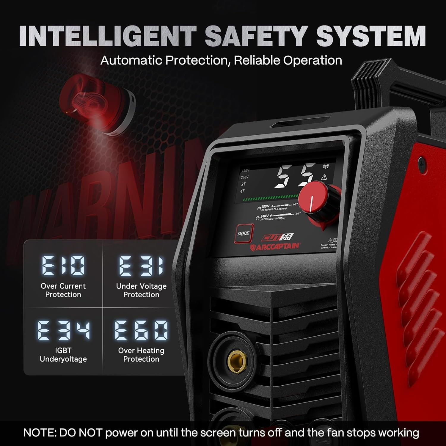 iControl Cut55 Pro Plasma Cutter APP Control 55Amp Non-Touch Pilot Arc 120V/240V