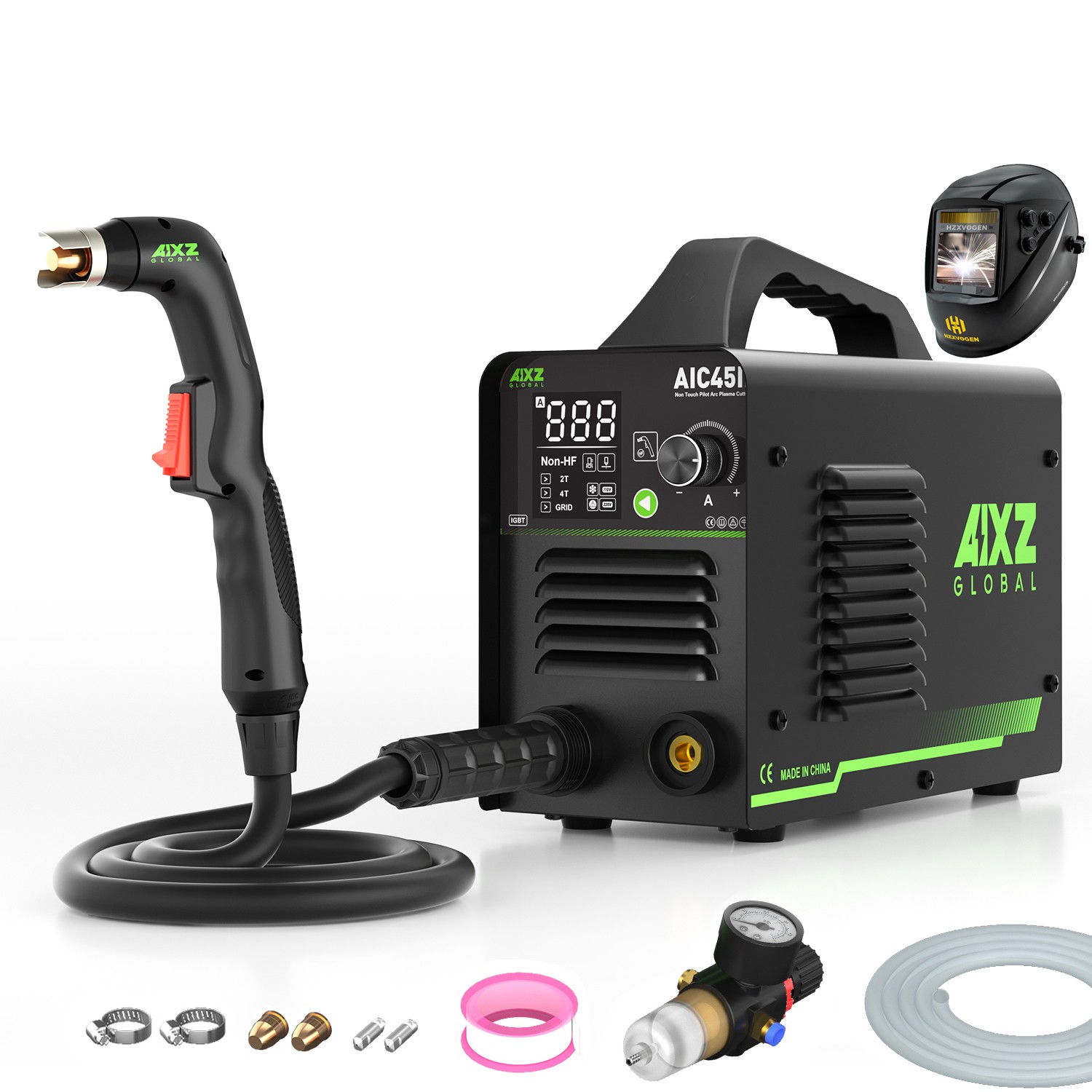 AIXZ Air Plasma Cutter Non-HF Non-Touch Pilot ARC Clean Cut 16mm Portable 45Amp