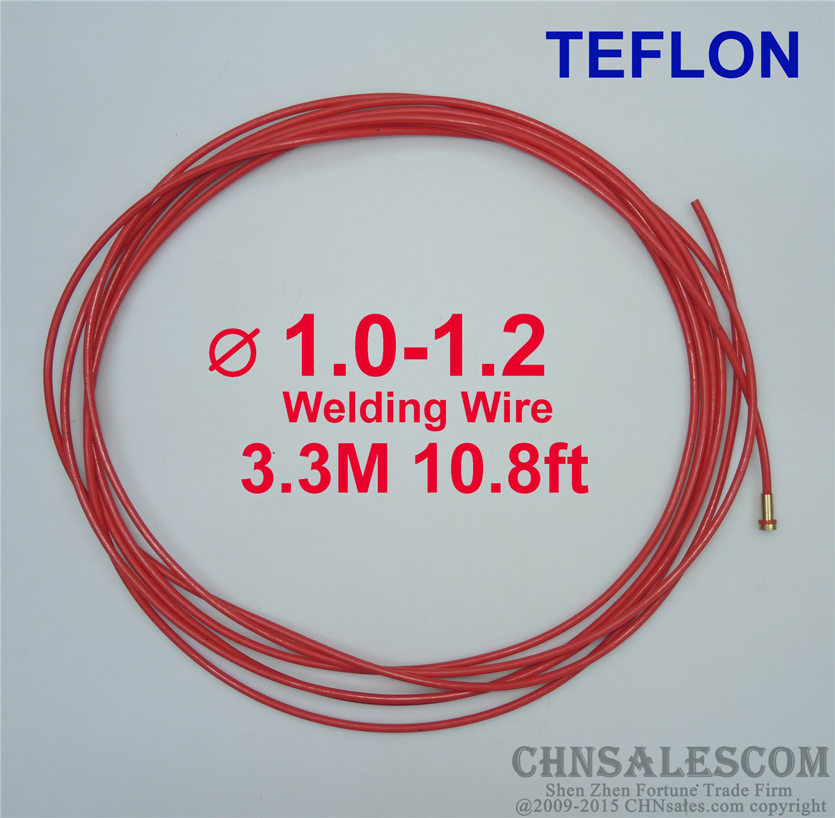 European style MIG MAG PTFE Liner 1.0-1.2 Welding Wire Connectors 3.3M 10.8ft
