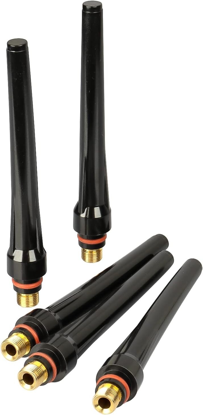 5Pcs TIG Welding 57Y02 Long Back Cap for TIG Welding Torch wp 17 18 26 Series…