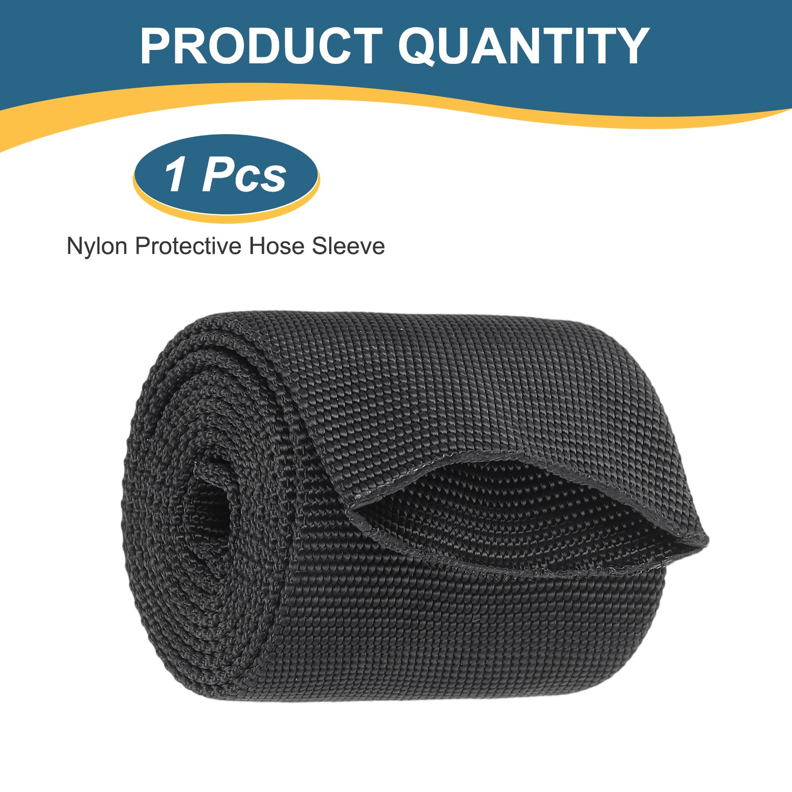 Nylon Protective Hose Sleeve 1.5″ ID 3FT Cable Cover Sheath Hydraulic Hose Wrap