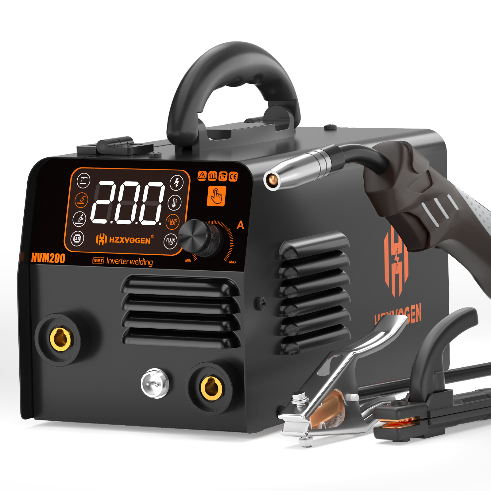 110V 3in1 Flux Core MIG/TIG/Stick Welder Machine,120A Gasless MIG Welder+TIG Gun