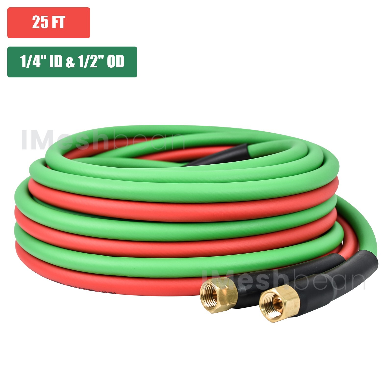 25/50/100 FT Oxygen Acetylene Hose 1/4 Inch Twin Welding Hose Cutting Torch Hose