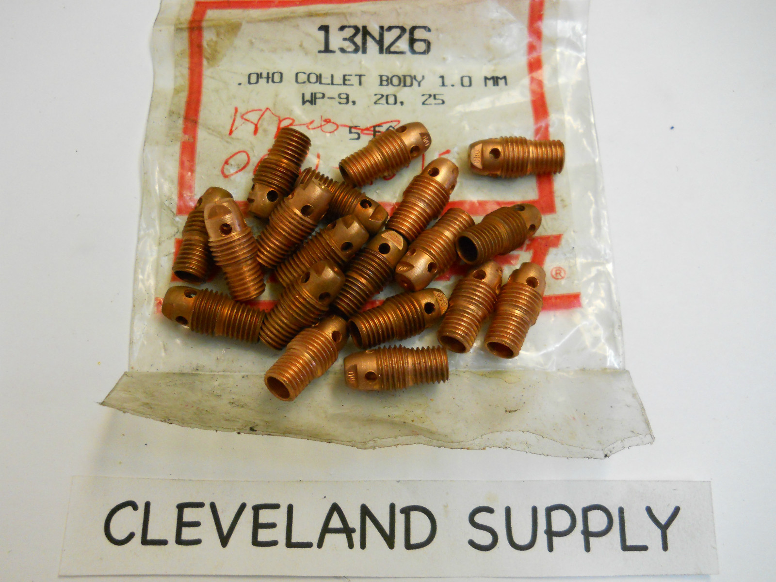 WELDCRAFT 13N26 COLLET BODY .040 (SET OF 19) NEW CONDITION IN PACKAGE