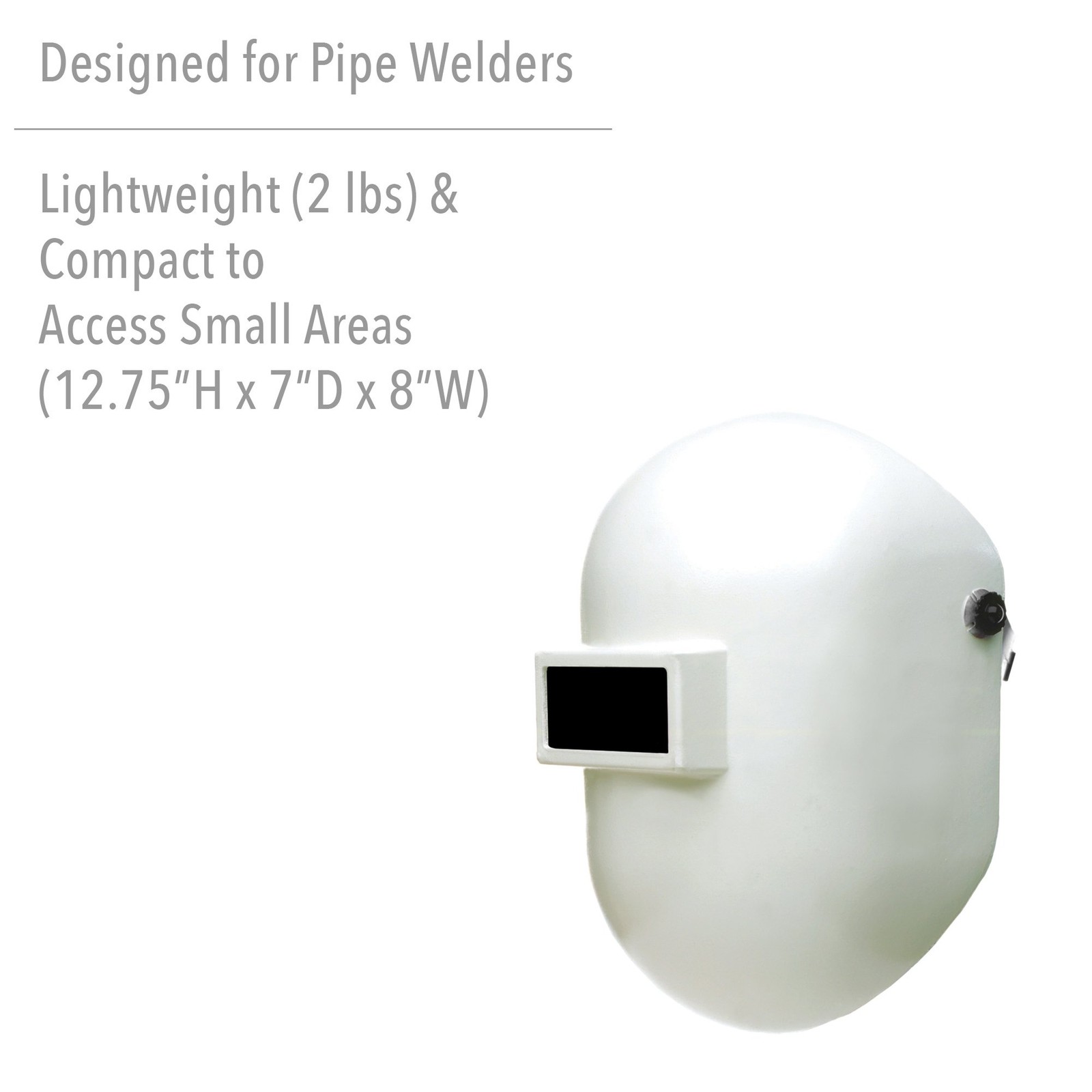Fibre-Metal Pipeliner Fiberglass Welding Helmet with One Size, White