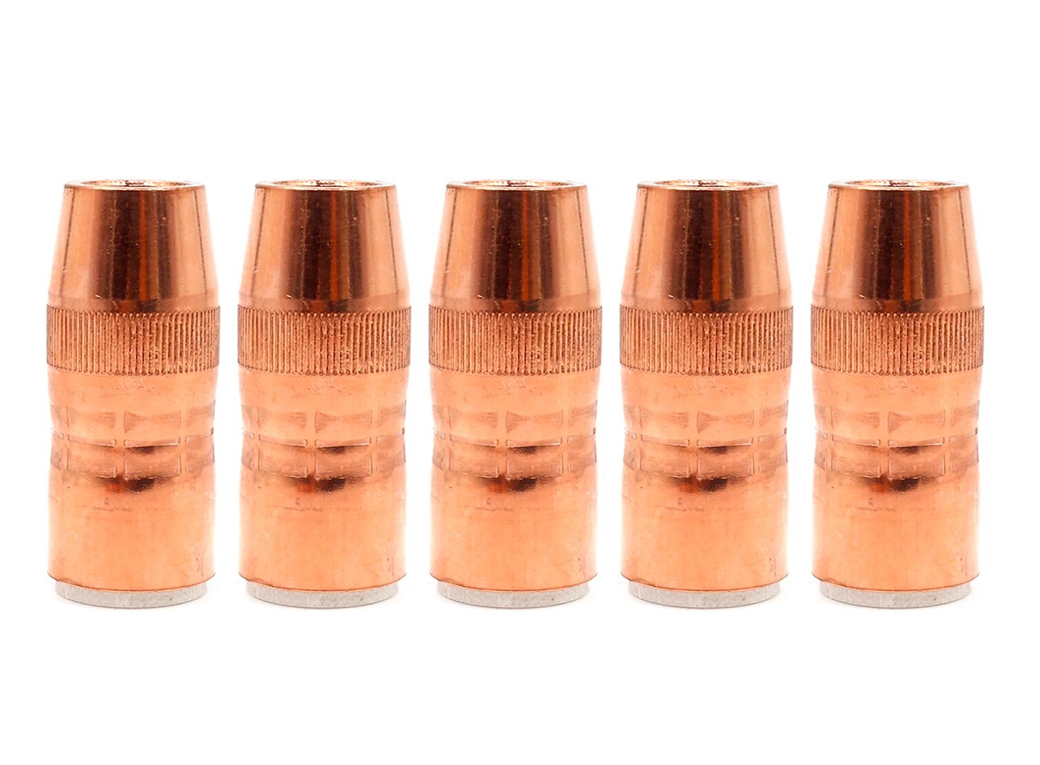 5-PK N-5818C Nozzle Centerfire Large 5/8″, 1/8″ Recess For Bernard Mig Gun